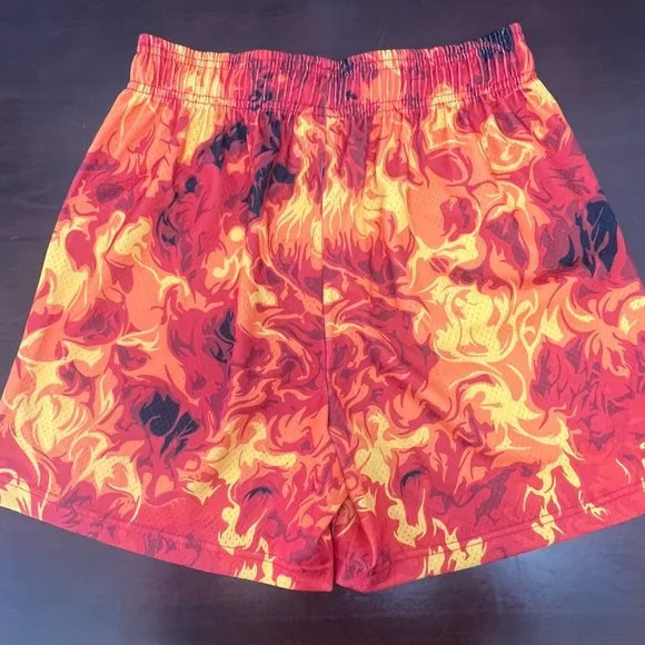 Bravest Studios Inferno Flame Red/Orange Shorts Size Medium Brand New wit…
